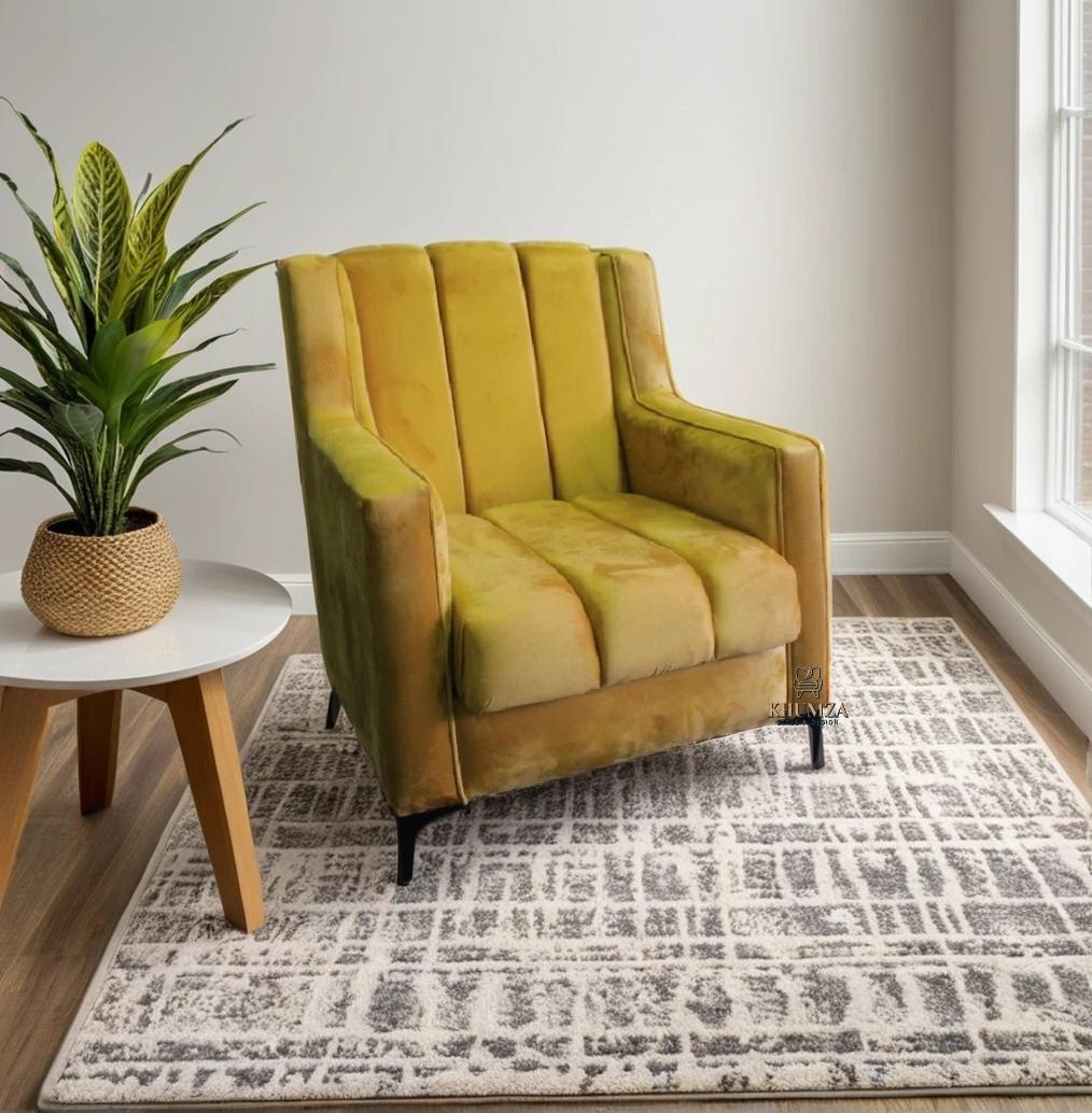 Yellow Panel Couch Chair